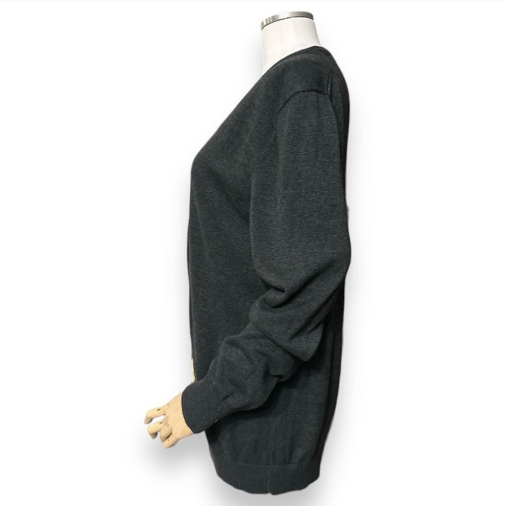 BOSE Grey Cotton Blend Cardigan - Picture 4 of 7